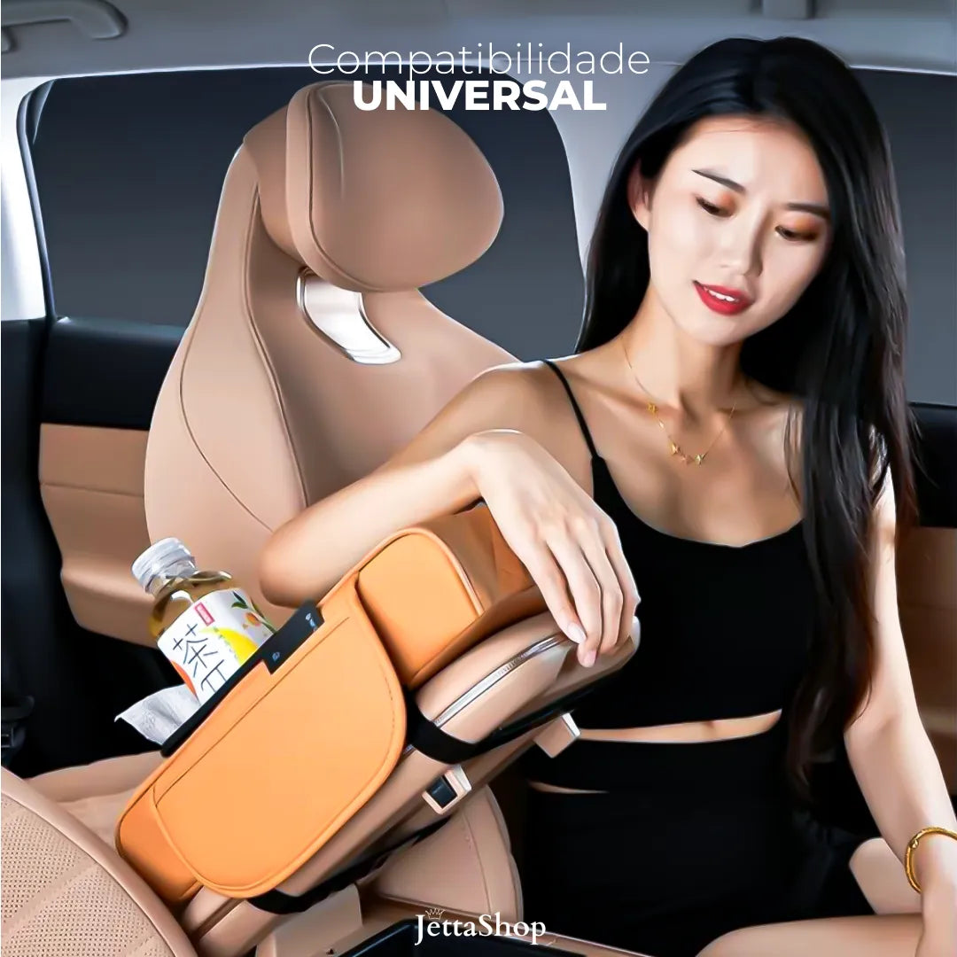 Jetta RestPro™ - Apoio de Braço Em Couro Automotivo com Design Multiuso {PROMOÇÃO DE LANÇAMENTO}