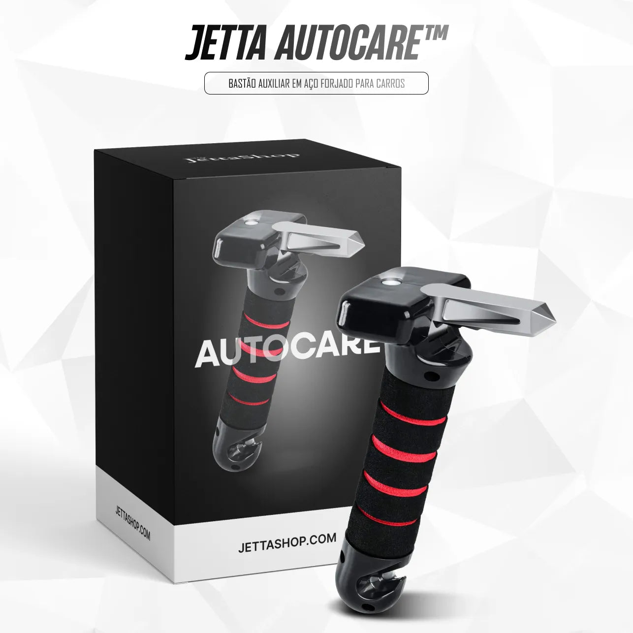 Bastão Auxiliar em Aço Forjado para Carros - Jetta AutoCare™ (PROMOÇÃO DE LANÇAMENTO)