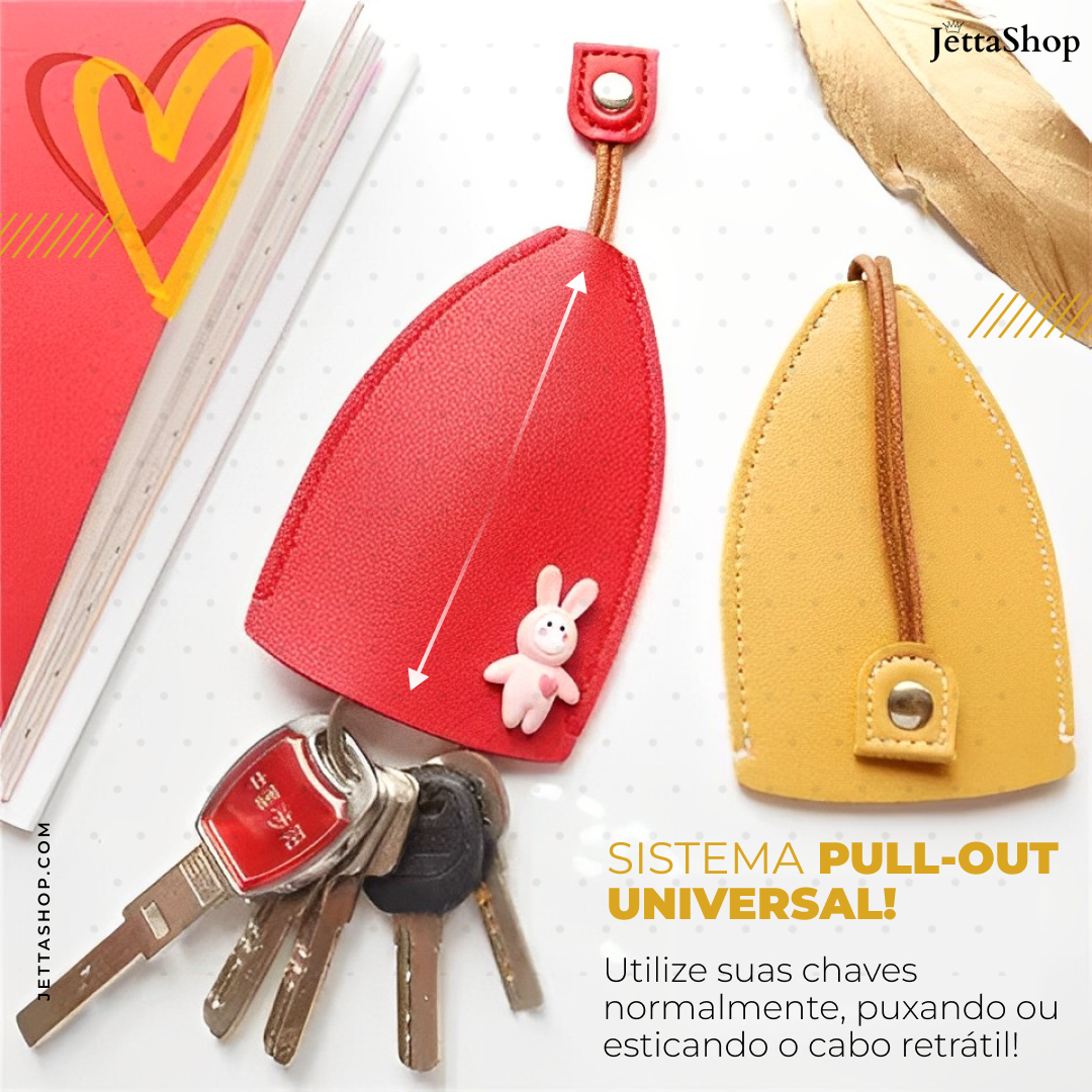 (Compre 1 Leve 2) Capa de Chave em Couro Artesanal - JettaLux 2.0™