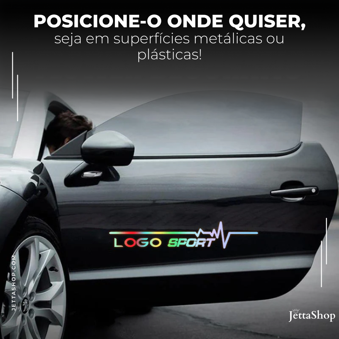 [PAGUE 1 LEVE 2] Adesivo Sport Refletivo para Carros - Jetta RaceSticker™