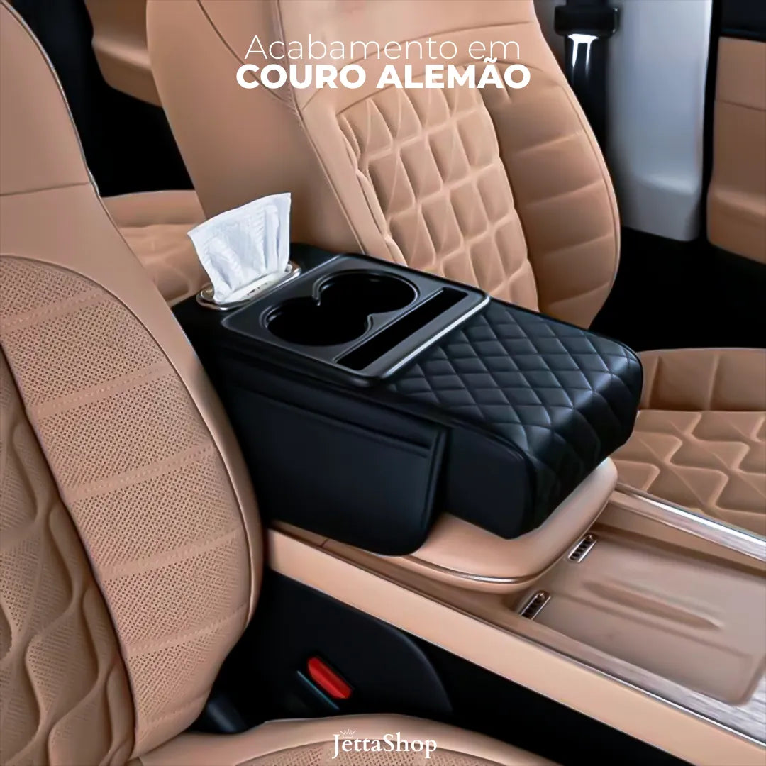 Jetta RestPro™ - Apoio de Braço Em Couro Automotivo com Design Multiuso {PROMOÇÃO DE LANÇAMENTO}