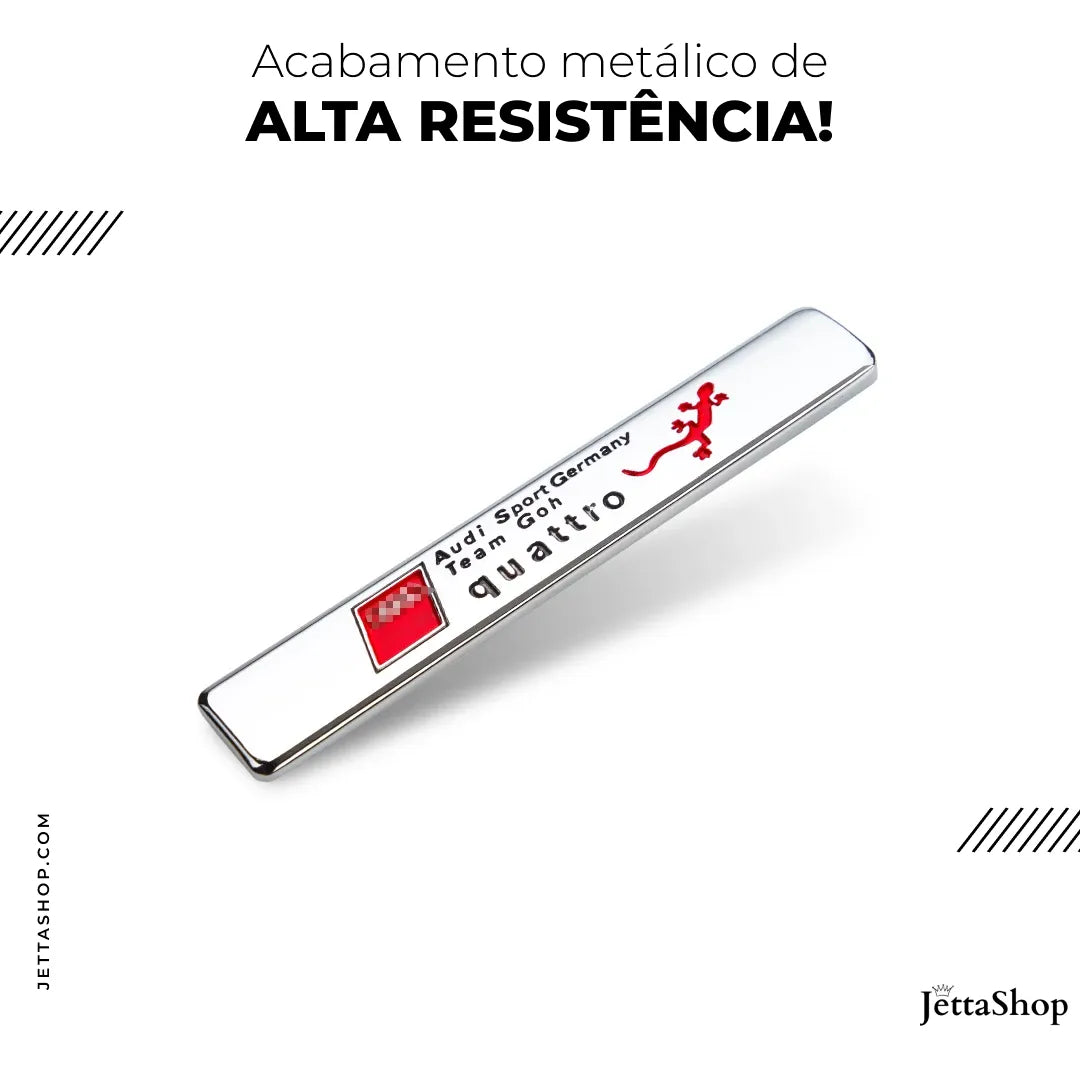 [COMPRE 1 LEVE 2] Adesivo de Metal Personalizado - BrandJetta™